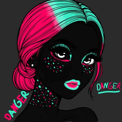 realistic girl with lashes