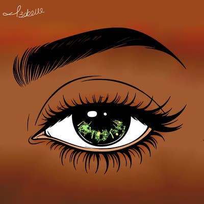 eye closed realistic