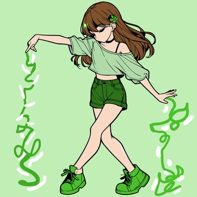 realistic girl danceing