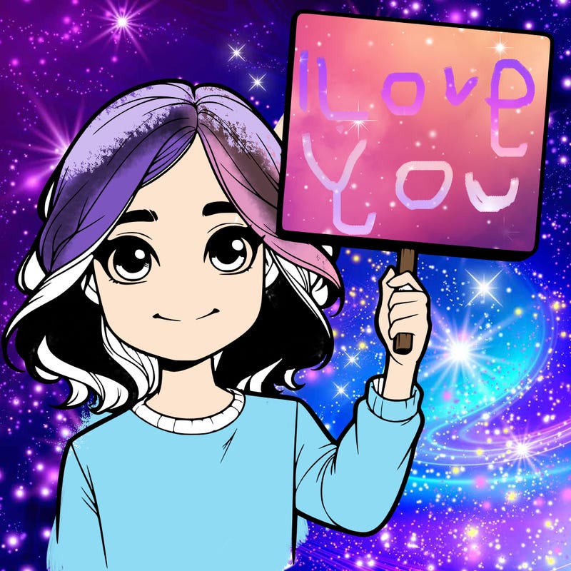 realistic girl holding up a sign