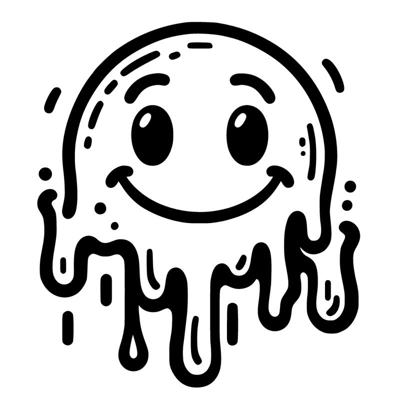 drippy smiley face