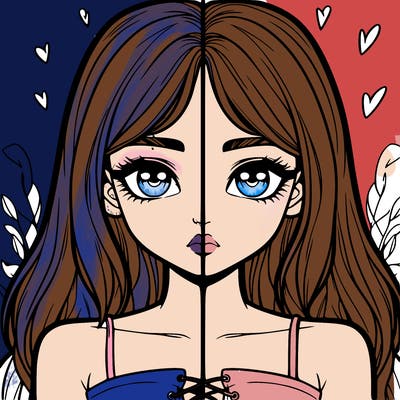 realistic girl split