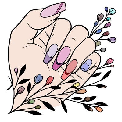 nails with french tip