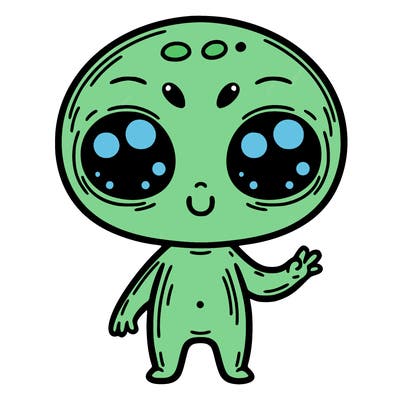alien cute