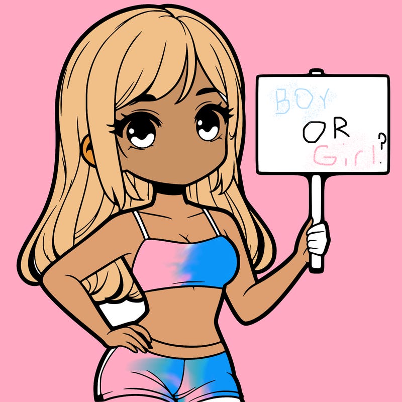 girl in a cute crop top holding a blank sign