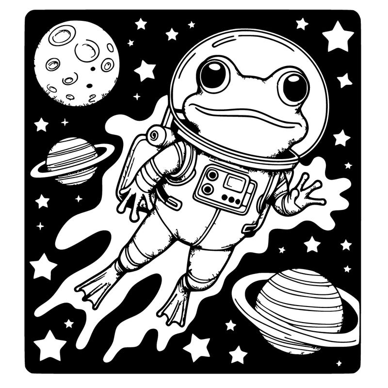 frog in space