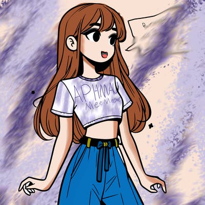 girl in a cute crop top