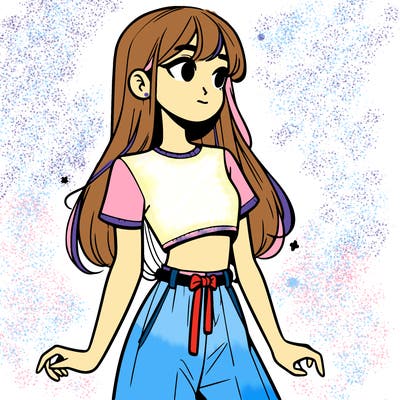 girl in a cute crop top