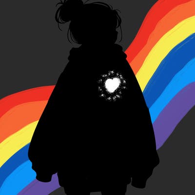 realistic girl with a oversized sweatshirt on and a bun