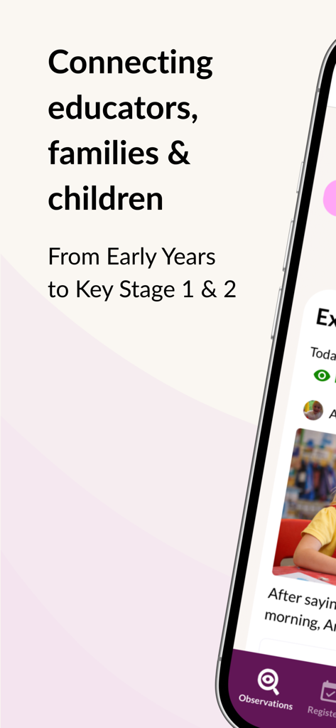 Tapestry Education Platform mobile app screen displaying connections for educators and families