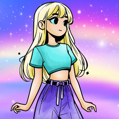 girl in a cute crop top