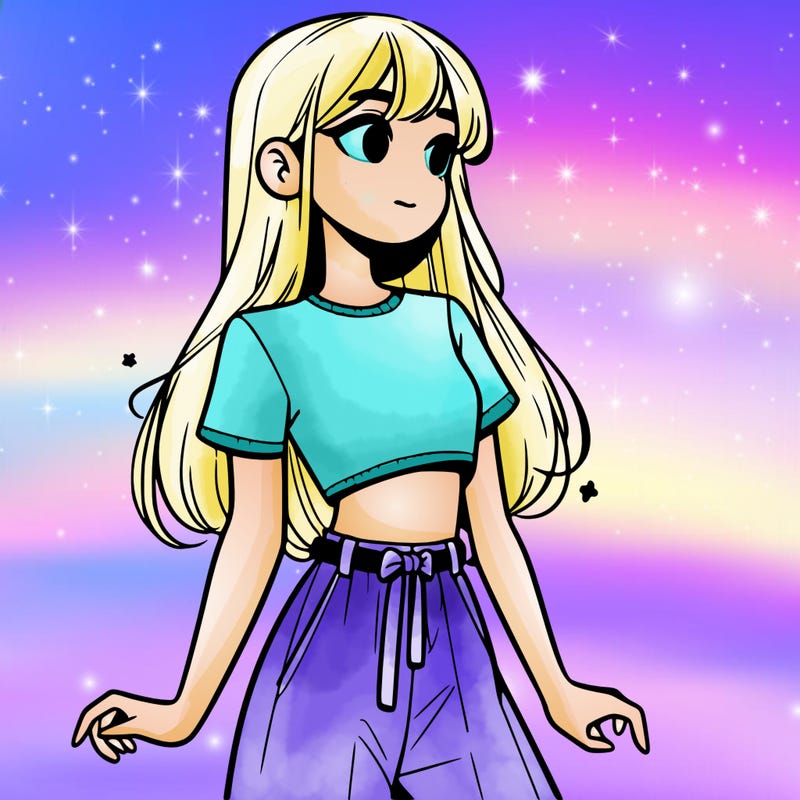 girl in a cute crop top