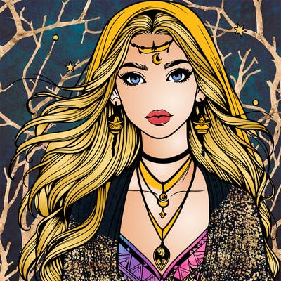 realistic mystical girl