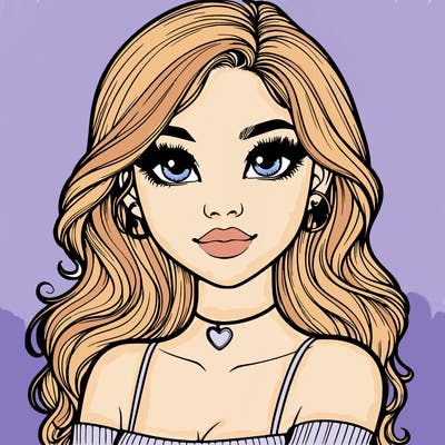 realistic pretty girl