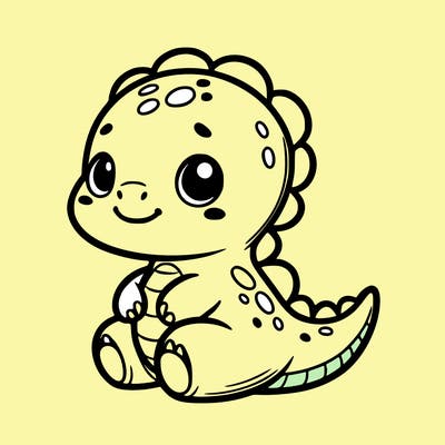 cute little baby dinosaur