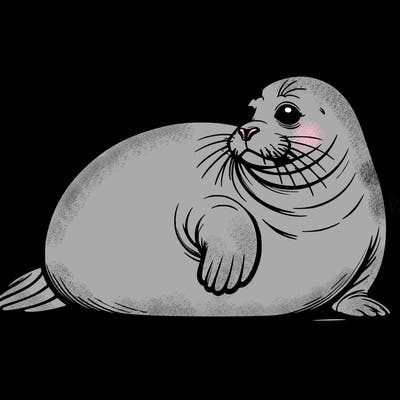 realistic fat seal