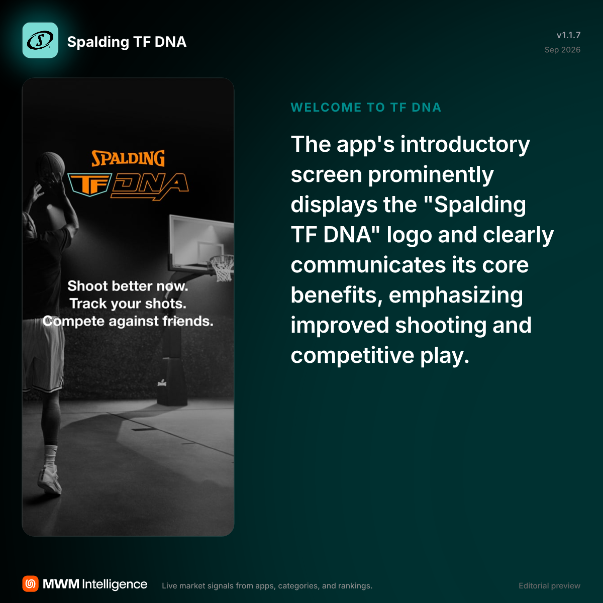 Spalding TF DNA - Sports App | MWM