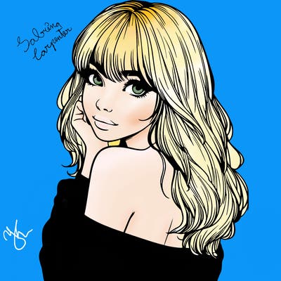 realistic girl with bangs looking over her shoulder