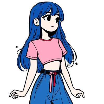 girl in a cute crop top