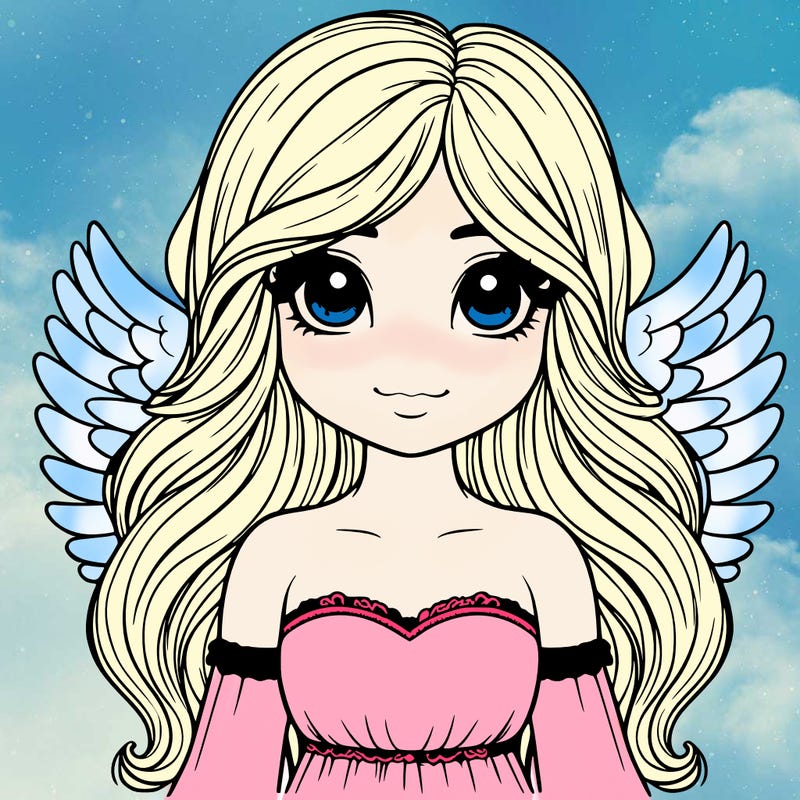 realistic angel girl