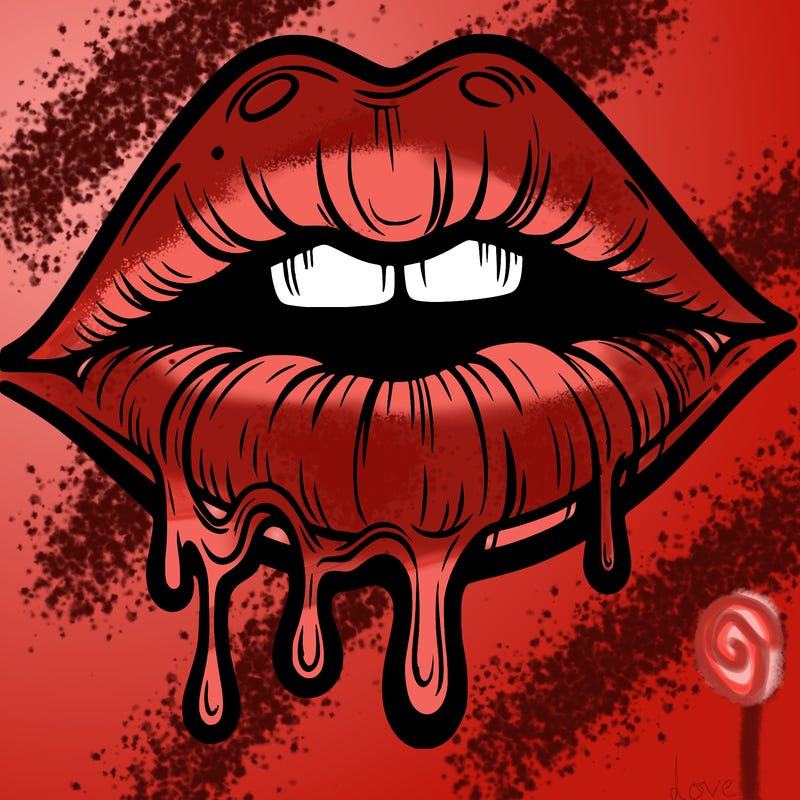 lips that look realistic and drip