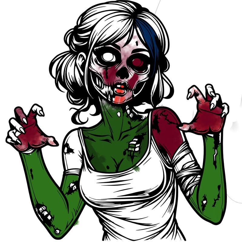 realistic zombie girl