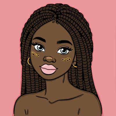 african woman with fulani braids