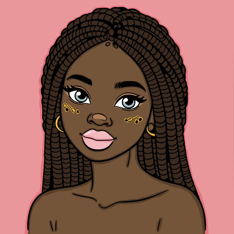 african woman with fulani braids