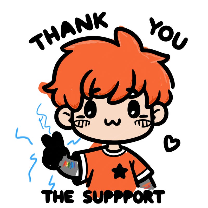 thank you for the support