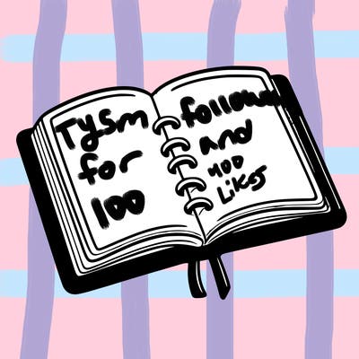 open note book blank