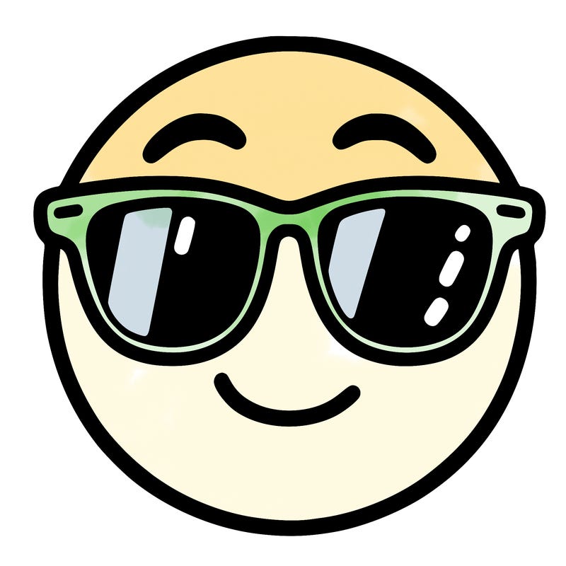emoji with sunglasses