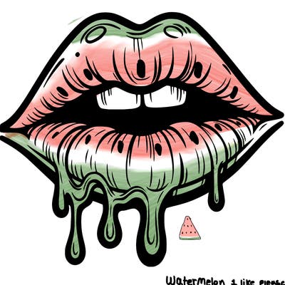 lips that look realistic and drip