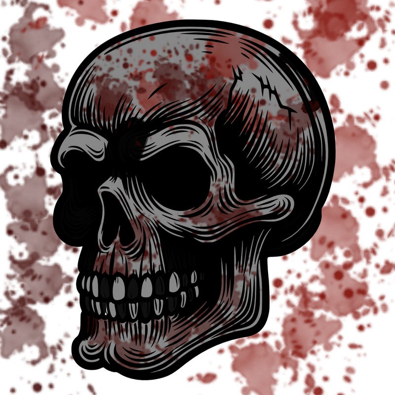creepy skull scary