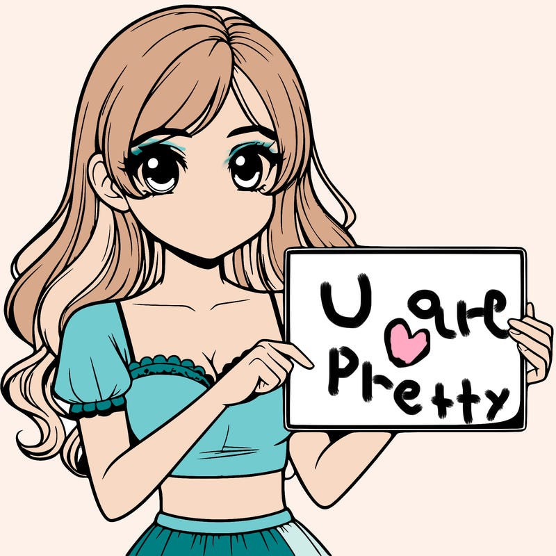 realistic pretty girl holding blank sign