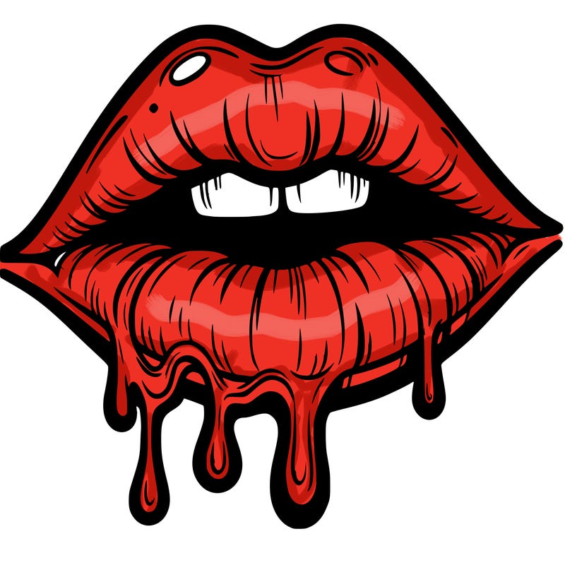 lips that look realistic and drip