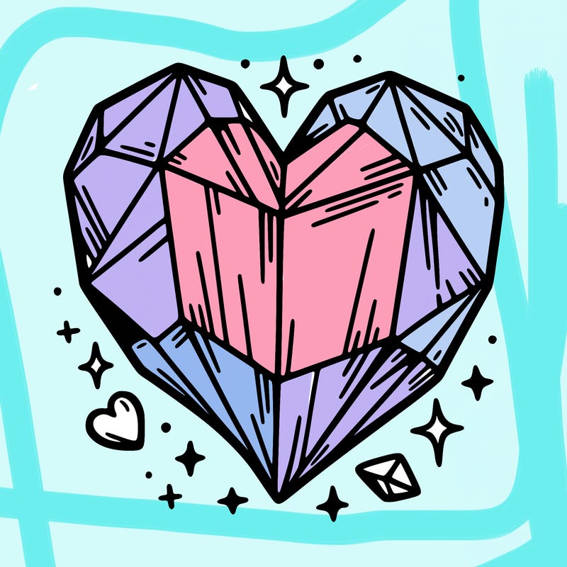 crystal heart