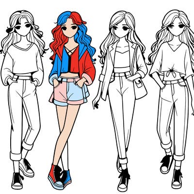 five realistic girls