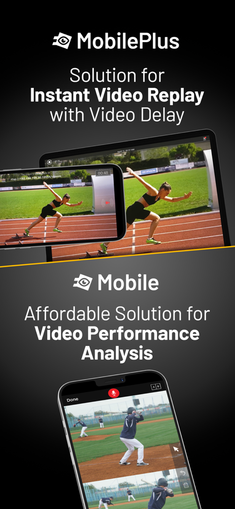 myDartfish Express: Coach App - Una muestra de las características de myDartfish Express, incluida la reproducción de vídeo instantánea con retardo y el análisis profesional del rendimiento de vídeo en dispositivos móviles.