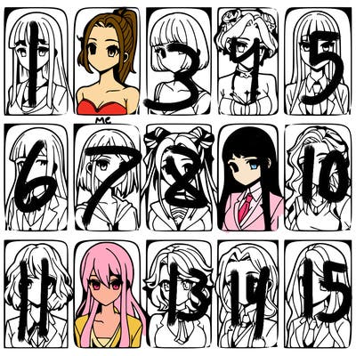 girls that look diffrent anime