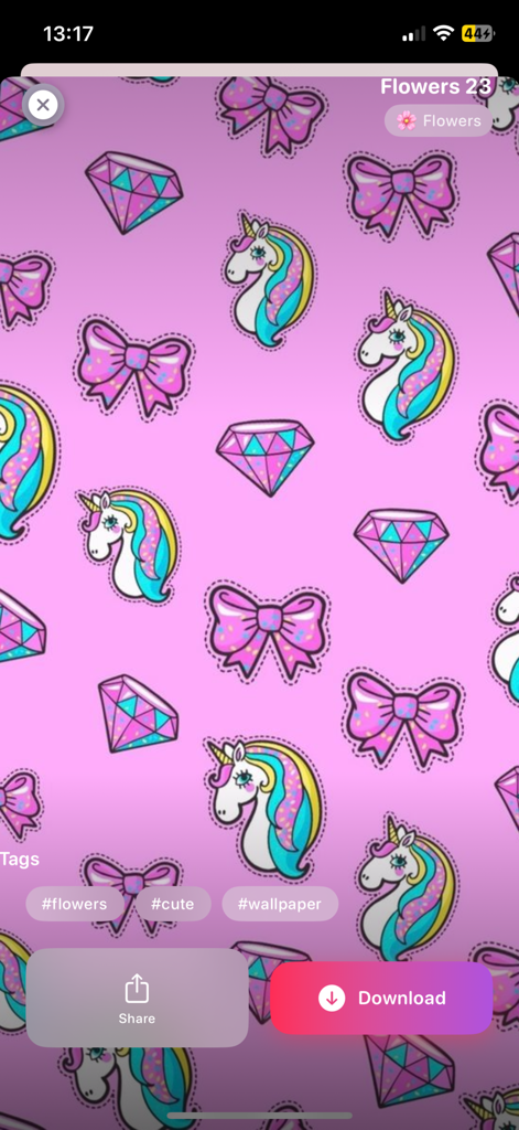 Cute Girly Wallpaper 4k - Pink aesthetic wallpaper pattern with unicorns diamonds and bows