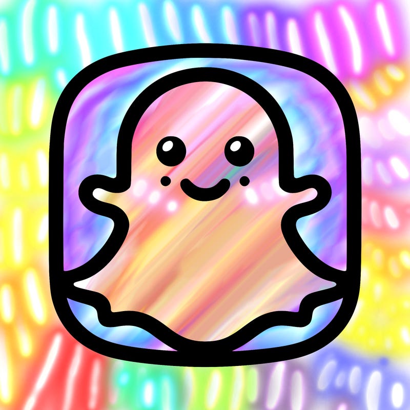 snapchat logo without a face