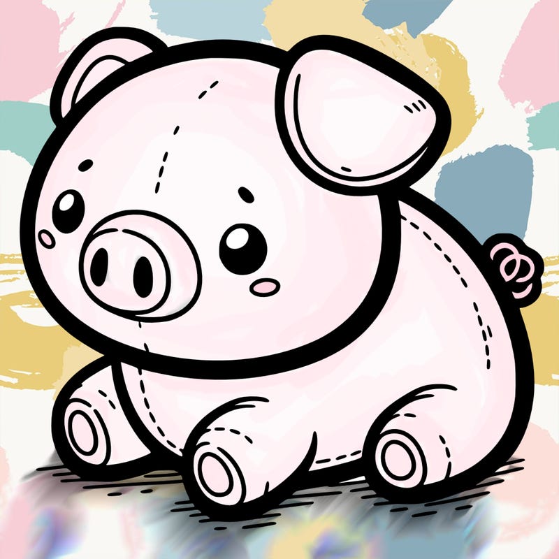 cute pig stuffed animals without legs