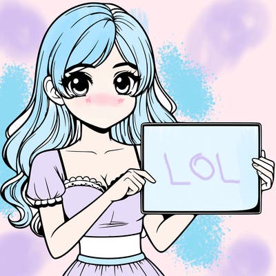 realistic pretty girl holding blank sign