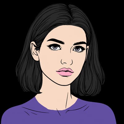 realistic portrait of woman