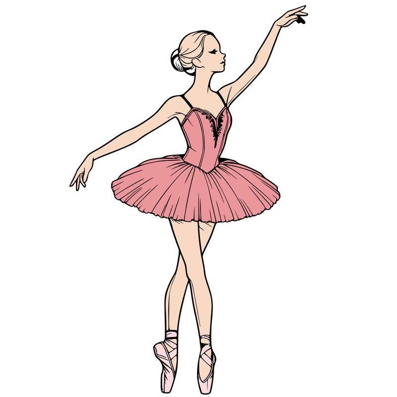 realistic ballerina