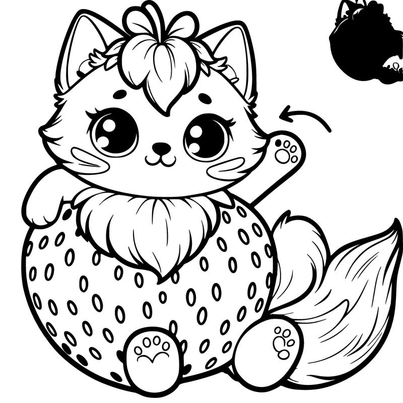 a strawberry cat.