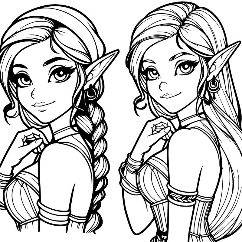 realistic elf girl