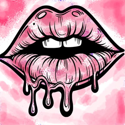 lips that look realistic and drip