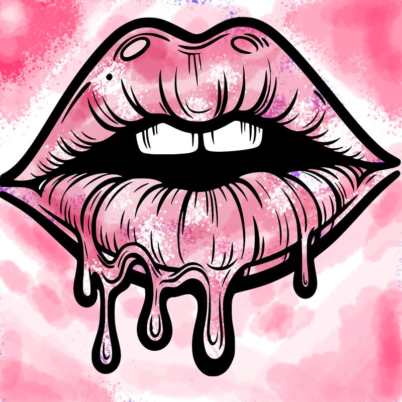 lips that look realistic and drip