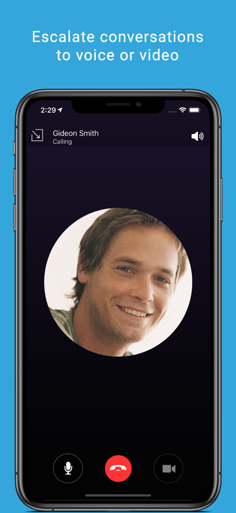 BBM Enterprise - BBM Enterprise secure voice and video calling interface